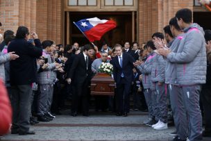 Pellegrini y Arturo Salah asistieron a la emotiva despedida de Alberto Fouillioux