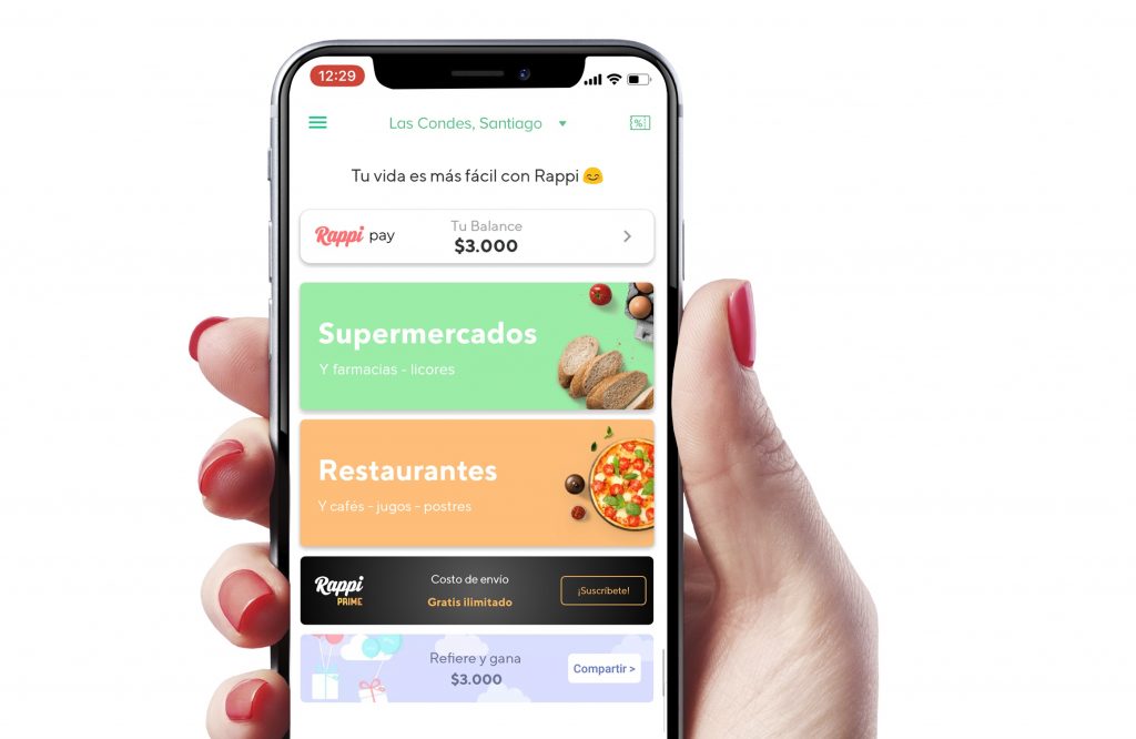 Llega Chile la app que busca revolucionar los repartos a domicilios