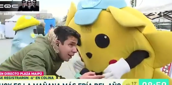 VIDEO | JP Queraltó y “Sopaipillín” sufrieron un percance canino en pleno despacho