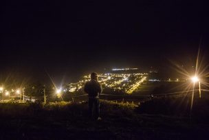 Se registra derrumbe en cerro de Puerto Saavedra, región de la Araucanía