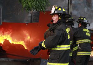 Incendio afectó a supermercado Líder en la comuna de Ñuñoa