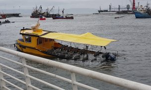 Tres embarcaciones se hundieron producto de fuertes marejadas en Talcahuano