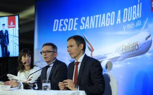 Emirates inicia sus operaciones en Chile y conectará Dubai con Santiago