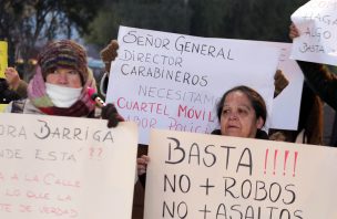 Vecinos de Maipú protestan por la delincuencia en sus barrios