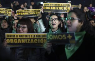 Con incidentes finalizó movilización en rechazo a ataque a mujeres