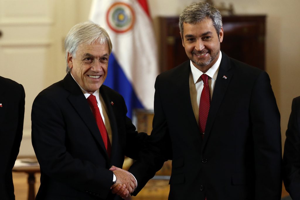 Sebastián Piñera recibe a Presidente electo de Paraguay