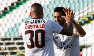 Nicolás Castillo y su primer gol en el Benfica: 