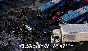 Manifestación por demandas habitacionales provoca congestión en Pedro Aguirre Cerda