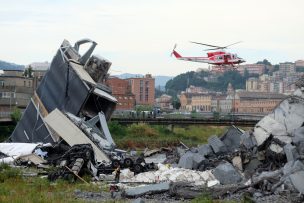 Recomiendan demoler restos del puente que se derrumbó en Génova