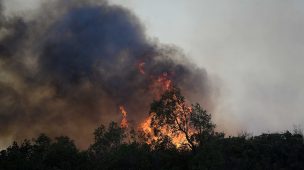 Con helicóptero y personal del Ejército sigue combate a incendio en Pirque