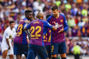 Barcelona vence como visita al Valladolid con 20 minutos de Vidal en cancha