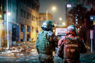 Carabineros y manifestantes se enfrentaron en el centro de Santiago