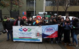 Ley de Estatuto Joven: Manifestantes se tomaron calzada sur de la Alameda