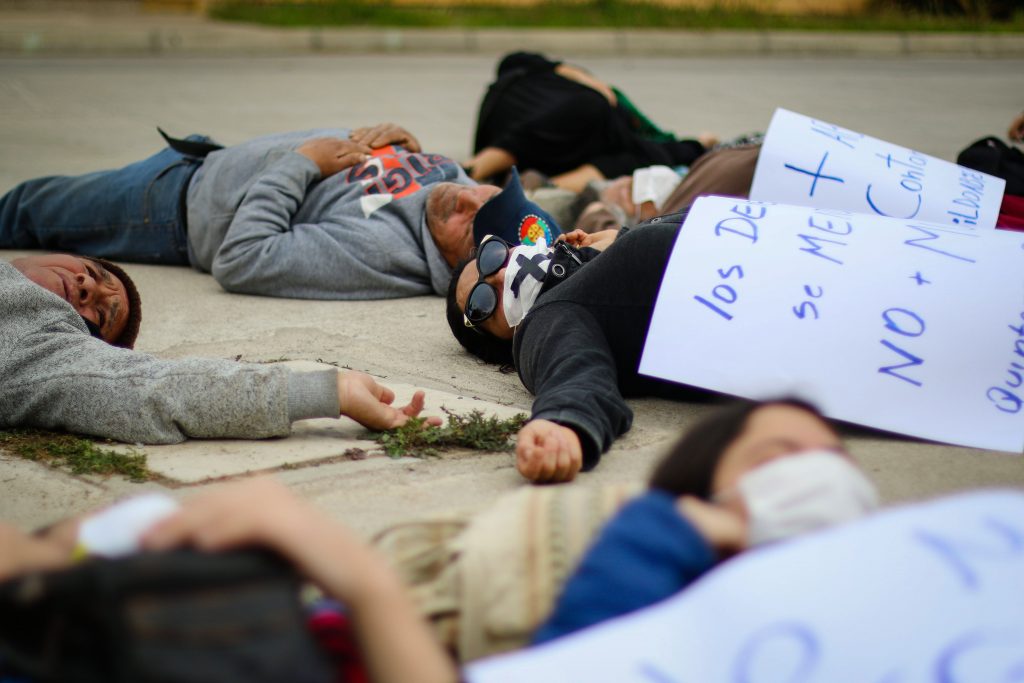 Ciudadanía de Quintero protesta “silenciosamente” para denunciar secuelas