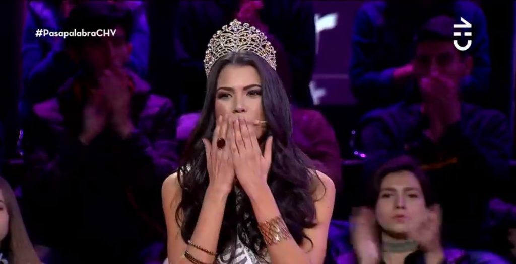 Miss Chile aclaró por qué usó su corona en Pasapalabra tras críticas de los televidentes