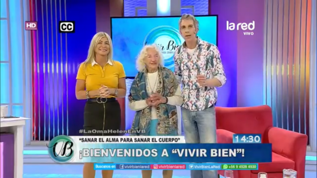 Abuelita de 93 años sorprende con sus consejos en el programa “Vivir Bien”