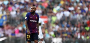 Vidal debutó como titular en victoria del Barcelona sobre Boca Juniors