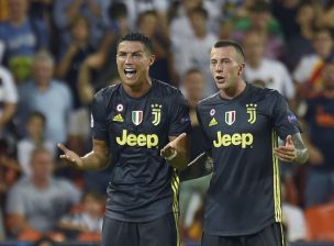 Ronaldo fue expulsado en su primer partido de Champions con la Juventus