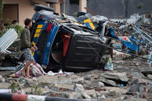 Reveladoras fotos muestran el terrible impacto que dejó el terremoto y tsunami en Indonesia