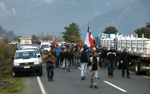 Vecinos de Llay Llay y Catemu se toman Ruta 5 a la altura del peaje Las Vegas