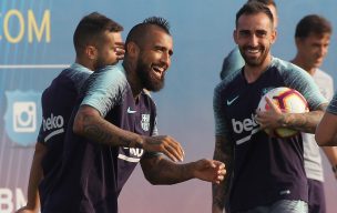 Arturo Vidal regresó a los entrenamientos con el Barcelona