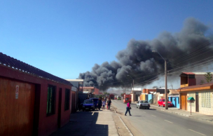 19 personas damnificadas en incendio en Puerto Montt