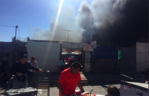 Monckeberg destacó que no se abandonará a los pejudicados por el incendio a la Toma Frei Bonn