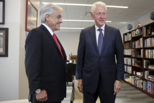 Presidente Piñera se reunió con el ex mandatario de EE.UU. Bill Clinton