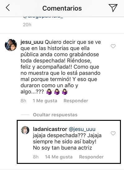 dani 1 Cabe recalcar, que hasta el momento ninguno de los dos ha confirmado el quiebre, pero recordemos que la última publicación de la ex panelsita de Mucho Gusto junto al español fue el 17 de agosto pasado.