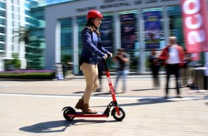 Llegan las scooters eléctricas a Las Condes