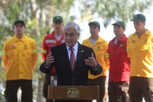 Presidente Piñera lanza plana para combatir incendios forestales