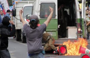 Marcha por Jesús termino con incidentes entre grupos antisistema