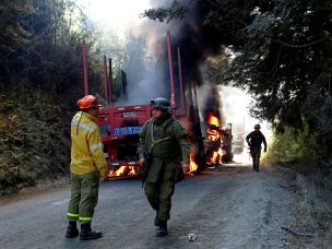 Un hombre herido dejó ataque incendiario en la Región de La Araucanía