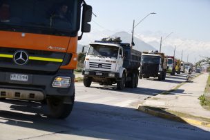 Protesta de camioneros genera gran congestión en acceso a ruta 68