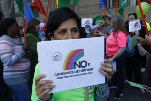 Comité Santiago Multicolor protestó frente a intendencia por viviendas sociales