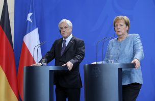 Piñera y Merkel acordaron profundizar lazos comerciales entre Chile y Alemania