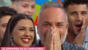 Luis Jara lloró como un niño al ver el regalo de cumpleaños sorpresa de su hijo