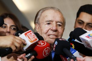 El reencuentro de Carlos Menem y su hijo Máximo