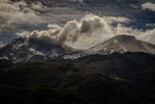 Complejo volcánico Nevados de Chillán tuvo un nuevo pulso eruptivo