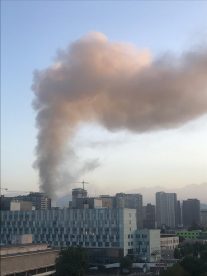 Gran incendio en Estación Central