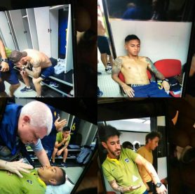 Mira las imágenes de los incidentes durante la llegada de Boca Juniors