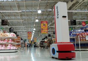 Robot chileno “Zippedi” supervisa supermercados en Brasil, Colombia y Ecuador