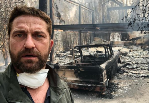 Gerard Butler muestra cómo quedó su casa por los incendios en California