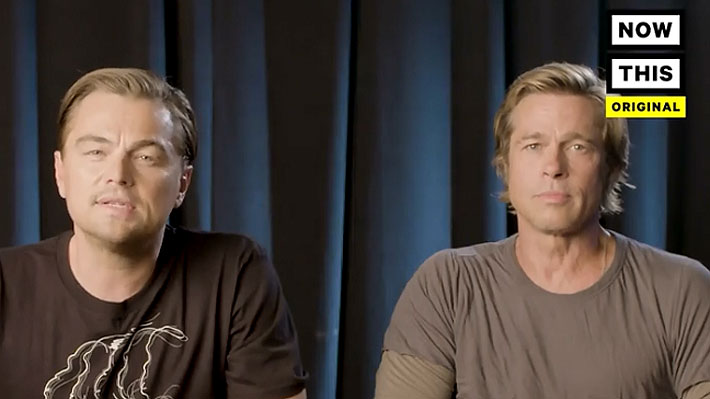 Brad Pitt y Leonardo Di Caprio piden “cambiar el futuro” de EE.UU. en elecciones