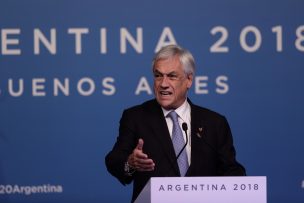 Piñera en G20 nombra al Transantiago como ejemplo de combate al cambio climático