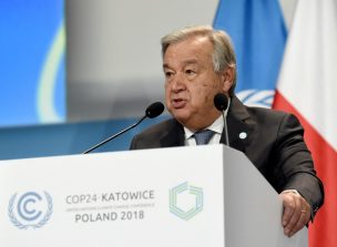 Jefe de la ONU lamenta la mala dirección del mundo ante el cambio climático