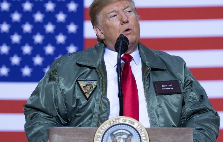 Presidente Donald Trump visitó a tropas estadounidenses en Irak durante la noche de navidad