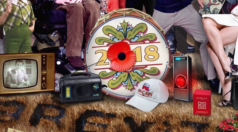 Este póster homenajea a los famosos fallecidos este 2018