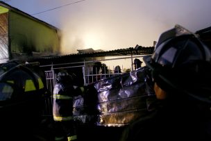 Hombre es encontrado muerto tras incendio registrado en la comuna de Conchalí