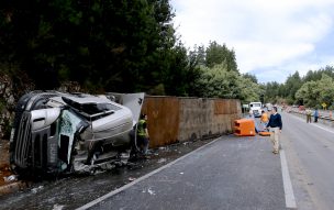 Volcamiento de camión en la Autopista del Sol dejó una persona fallecida